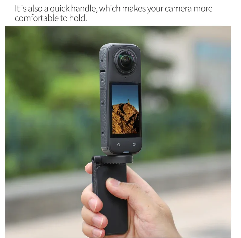 Sunnylife-磁気マウント卓上ベースブラケット、クイックハンドルアングル、insta360 x4、ポケット3、go 3s用の調整可能なアクセサリ