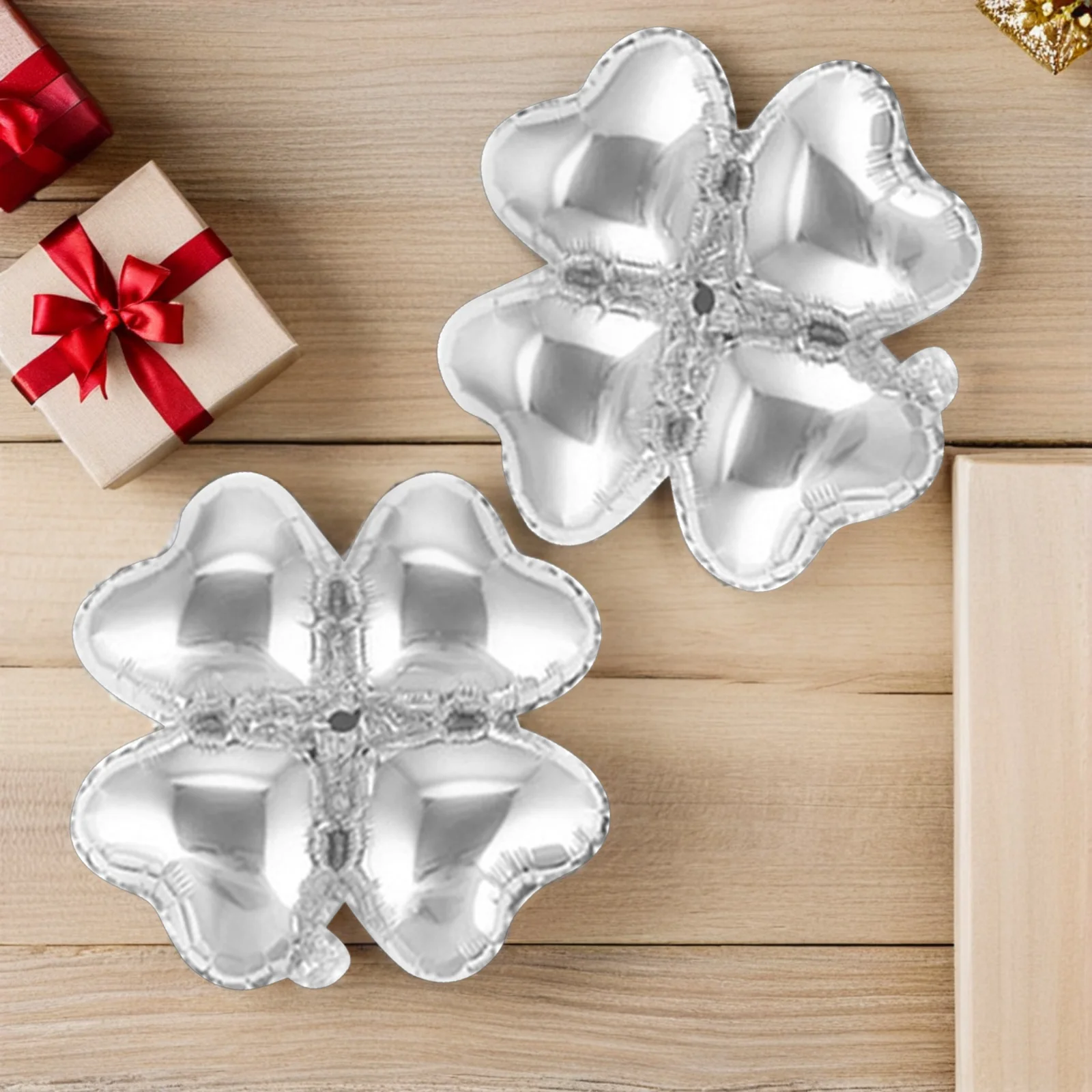 

50Pcs Four Leaf Clover Heart Shape Foil Balloons Birthday Wedding Festival Reusable Party Decoration Festival Balloon