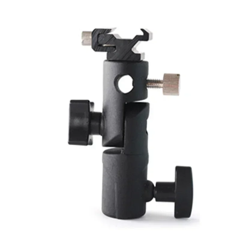 Universal Flash Hot Shoe Umbrella Holder Mount Adapter for Studio Light E Stand with 1/4 3/8 Screw Bracket Studio Accessories