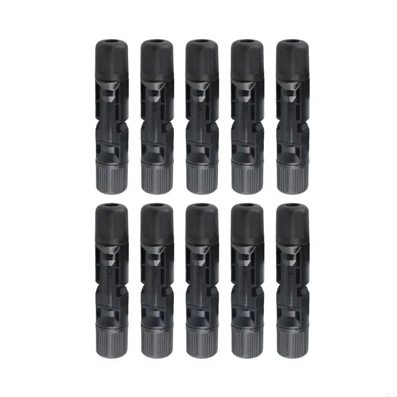 

581E Pack of 10 Solar Connectors Designs for Long Time Outdoor Daily Casual Use with IP67 Rating Easy Installion Designs