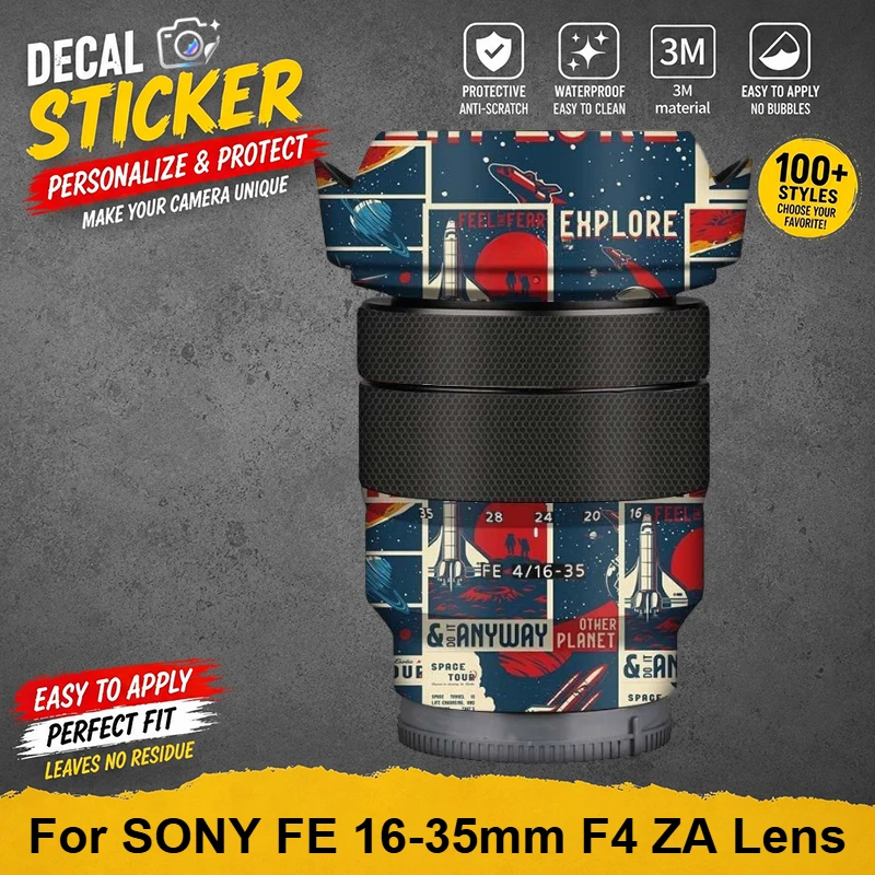 PrizMo Skin For SONY FE 16-35mm F4 ZA Lens Sticker Vinyl Wrap Film Lens Body Protective Sticker Protector Coat FE16-35F4ZA
