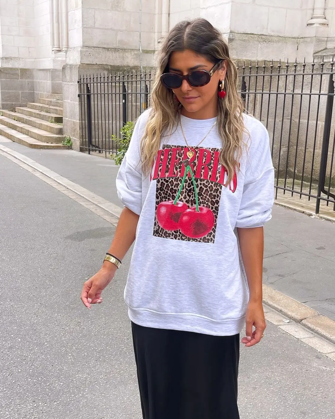 Oversized Harajuku Summer Casual Popular Cherry Graphic T Shirts Men Y2k Tops Gothic Clothes Streetwear Goth Women Clothing