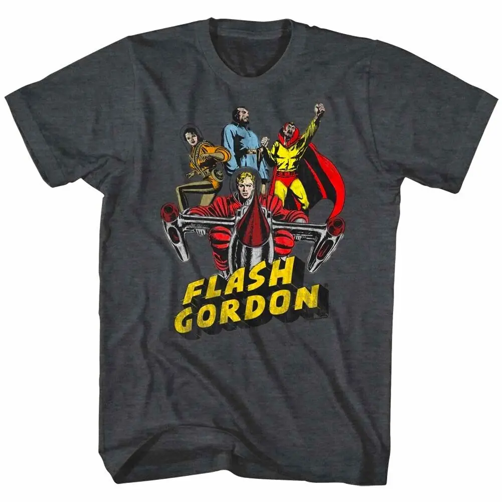 Flash Gordon Greatest Adventure Cast Men'S T Shirt Ming Dale Arden Zarkov Comic