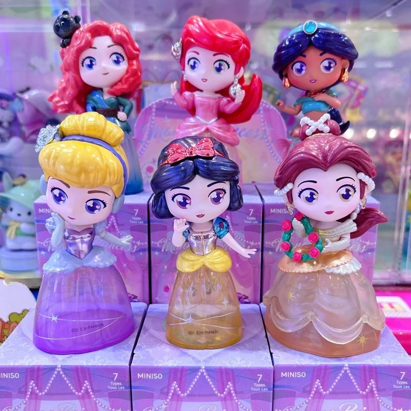 

Genuine Disney Fantasy Princess Series Ariel Snow White Cindy Blind Box Storage Jar Tide Play Cute Spot Toy Kid Birthday Gift