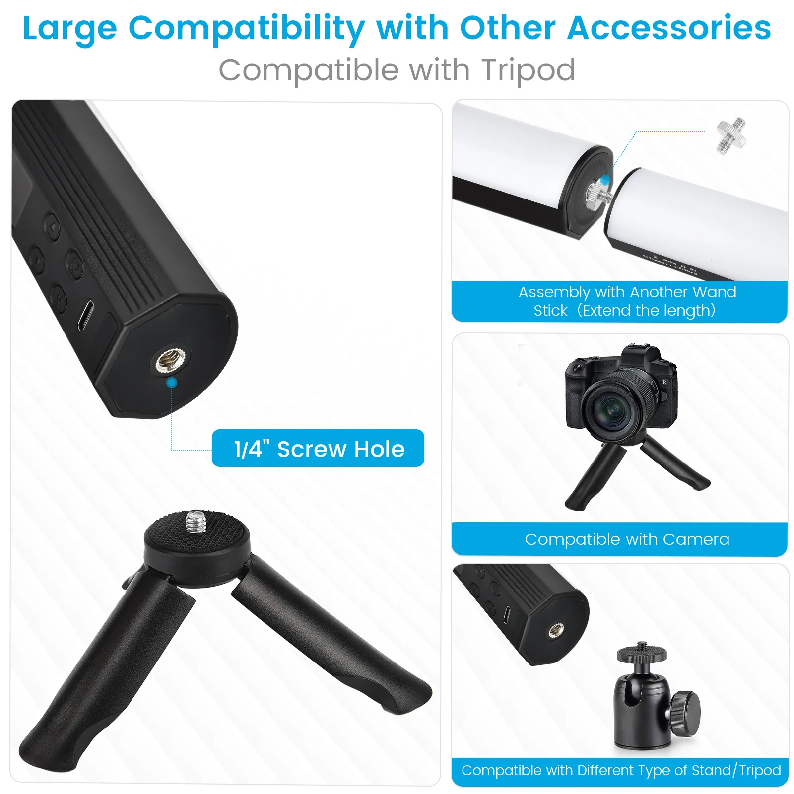 Handheld Rgb Kleurrijke Stok Licht 95+ 2500-9000K Dimbare Magnetische Aantrekkingskracht Handheld Led Licht Fotografie studio Lamp