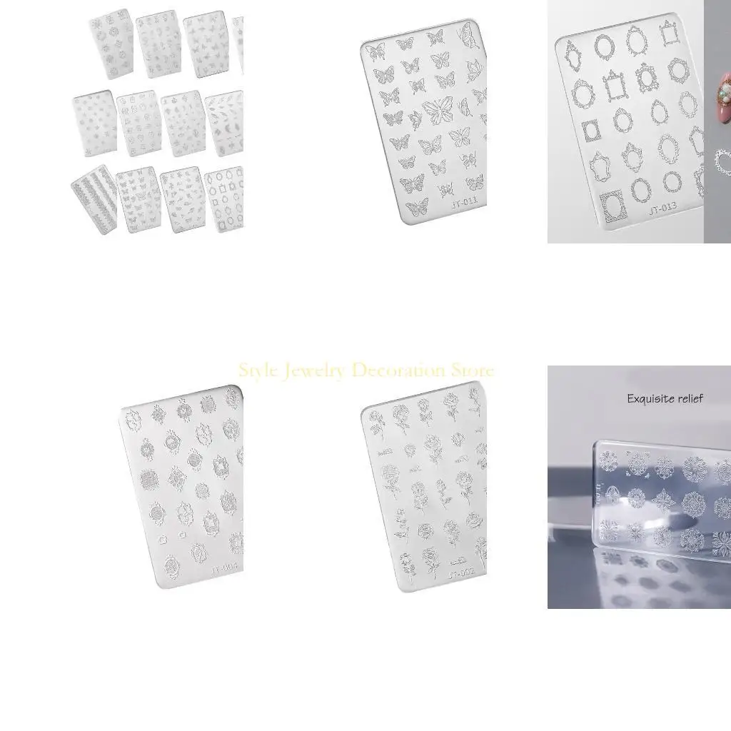 

D46E ART Плесень из-за эпоксидной смолы, силиконовая плесень трехмерная цветочная плесень