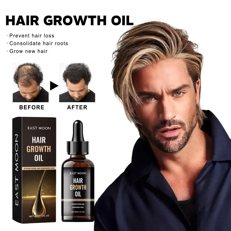 East Moon Hair Growth Oil, Protect Hair Follicle Moisture Nutrition Hair Root Strength Thick Hair