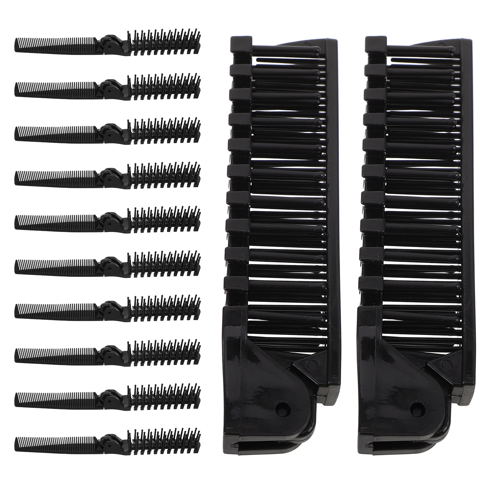 

20 Pcs Folding Comb Foldable Combs Double Headed Hair Makeup Brush Sided Disposables