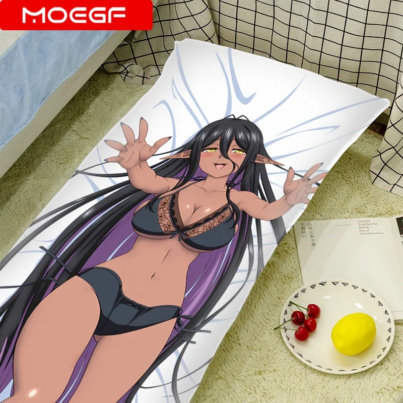 Dakimakura Nakiri Ayame Yandere Dark Elf: لقد طاردني على طول الطريق من عالم آخر! غطاء وسادة للجسم من مارابيل أنيمي