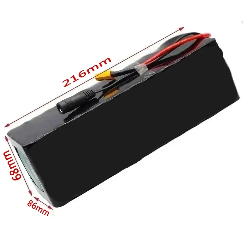 Imagem -04 - Bateria de Alta Potência com Indicador de Capacidade para Bicicleta Elétrica Ebike Xt60 Bms 10s4p 60ah 500w 42v 60000mah 36v Xt60