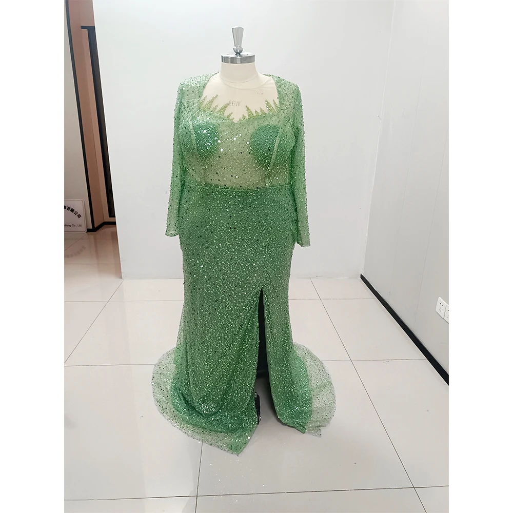 Luxo lantejoulas dubai árabe vestidos de baile vestidos de formatura com manga capa sereia longo formal vestidos de festa de noite para mulher