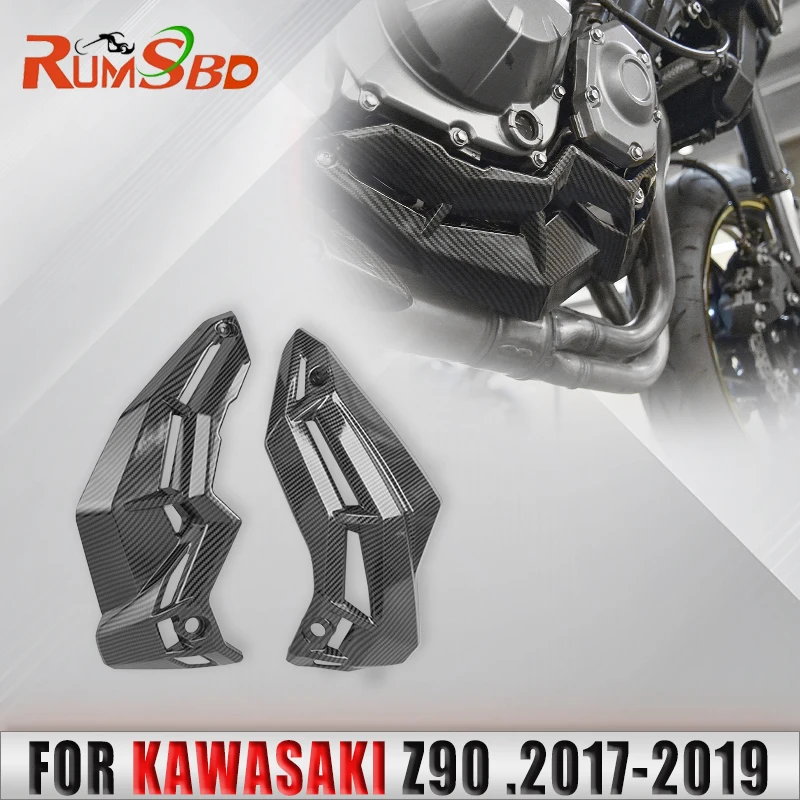 

Motorcycle Lower Engine Belly Pan Bottom Cover Protector Fairing Cowl Injection Molded Carbon For Kawasaki Z900 2017 2018 2019