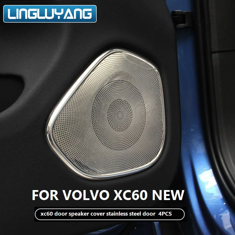 

2018- 2022 model for Volvo xc60 door speaker frame xc60 door speaker cover stainless steel door decoration sticker