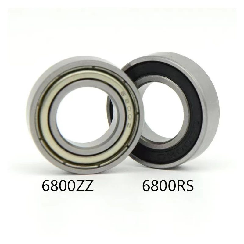Roulements à billes en acier 6800zz/6800RS, 4 pièces, 5x19x10mm, à gorge profonde, à paroi mince