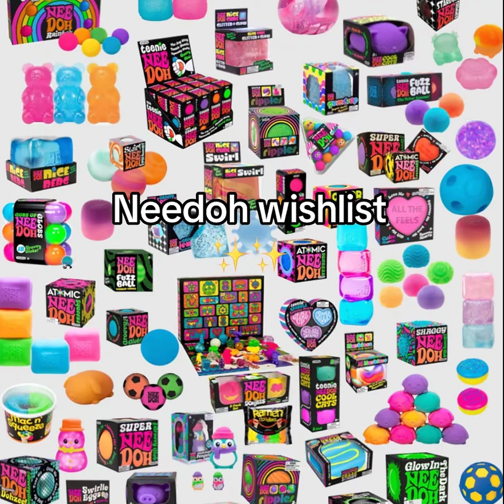 200+PCS NeeDoh Assorted Mixed Squish Fidget Mystery Blind Box Surprise Unbox Toy Squeeze Sensory Toys Stress Relief For Gifts