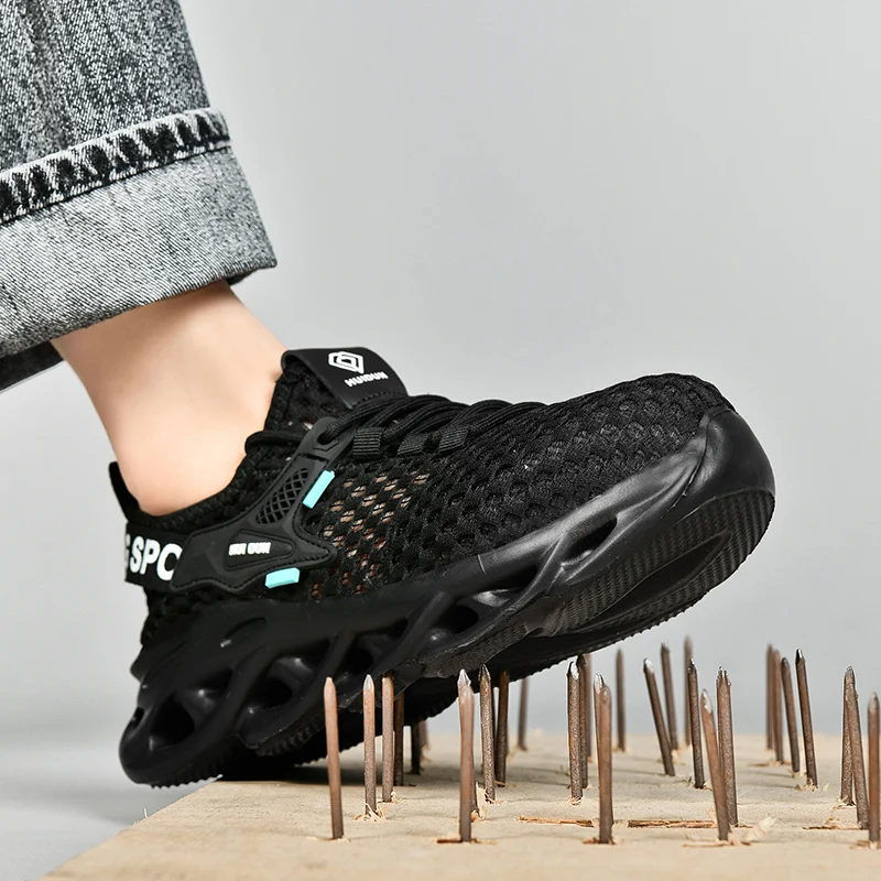 Fashion Safety Shoes Women Boots Steel Toe Shoes women Puncture-Proof Work Sneakers female Shoes Non-Slip Work Boots