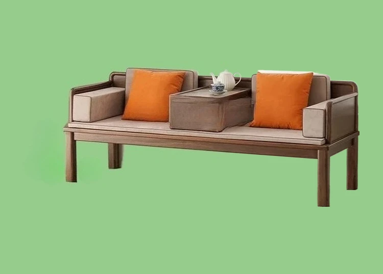 

Chinese-style all-solid wood Arhat bed, living room household small apartment, modern simple sofa bed dual-purpose, Arhat chair2