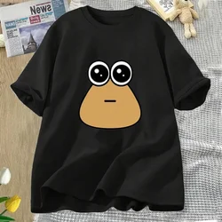 Hungy Pou Uwu Graphic Tees Funny Print Oversized Women Tops T-shirt Clothing Streetwear Short Sleeve Tee Shirt Tops