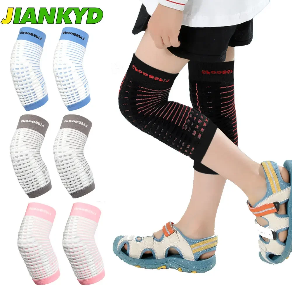 1Pair Kids Knitted Knee Brace, Breathable Knee Protector Compression Knee Sleeves for Volleyball Basketball Dance Skating