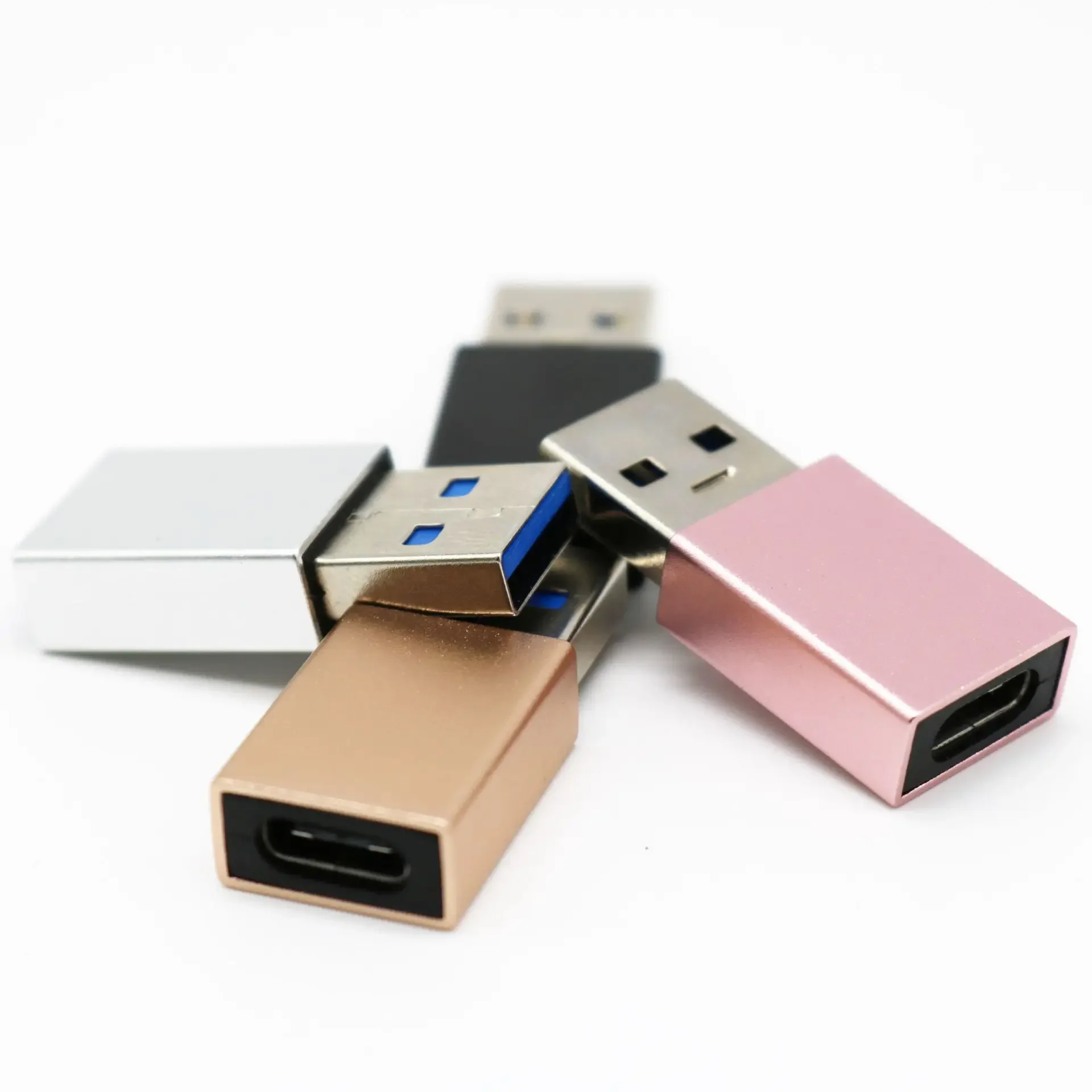 Type C Female To USB Male 3.0 Adapter Metal Mobile Phone Computer Plug and Play Support OTG Two-way High-speed Transmission