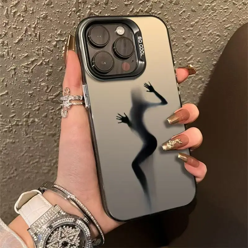 Sexy luxury patterned matte phone case suitable for iPhone 16 15 14 13 12 Pro Max 7 8 Plus 16E Anti fall and durable Cover