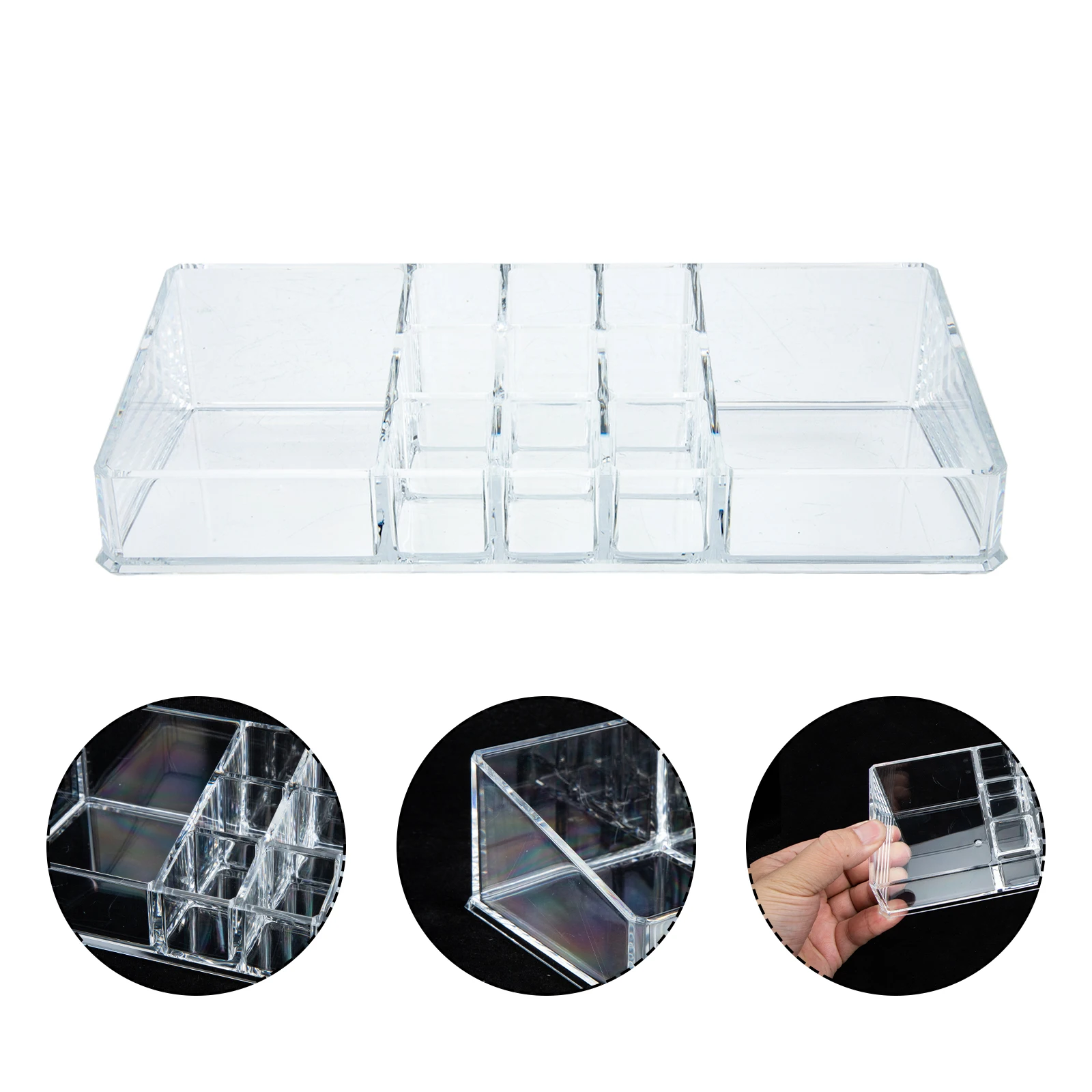 

Storage Transparent Acrylic Storage Box Desktop Acrylic Box Home ganization Desk Container Bedroom Bathroom