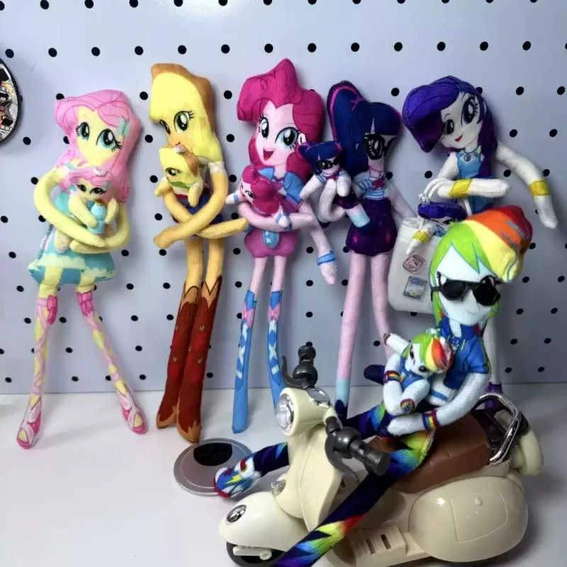 

My Little Pony Anime Figure Twilight Sparkle Applejack Rarity Fluttershy Skeleton Abstract Mouse Trick Stuffed Model Toys Gifts