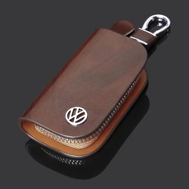 Car Key Cases Cover Car Keychain Holder For Volkswagen Polo Tiguan Passat B5 B6 B7 Golf 4 5 6 MK6 7 8 Jetta Tiguan Arteon GTD