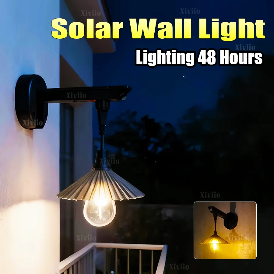 

Модернизированные солнечные фонари, украшение для сада на открытом воздухе, водонепроницаемая солнечная лампа, внешний датчик движения, настенный светильник, солнечный светильник для двора