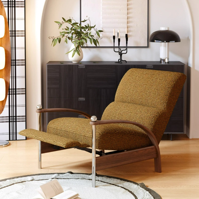 

Adjustable single function casual sofa chair solid wood antique living room