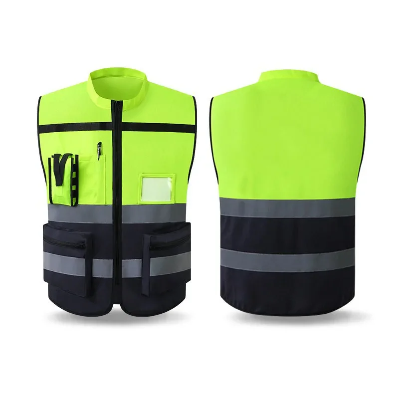 Reflective Safety Vest Large Size High Visibility Security Cycling Wear Jacket Running Cycling Sports Vest L-XXL