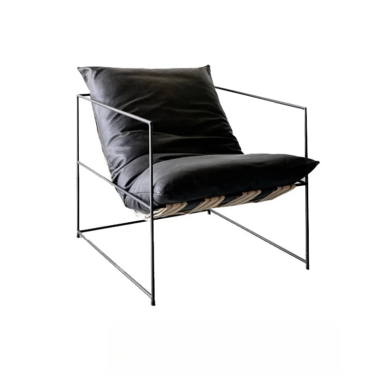 

Wrought iron simple lazy sofa chair