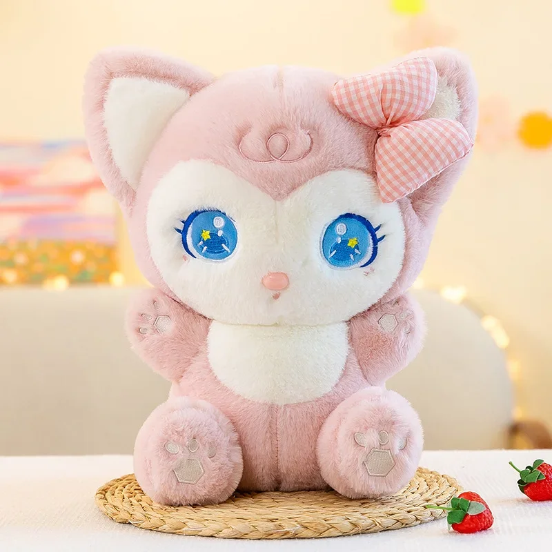 かわいいミルクフォックスぬいぐるみ 大きな抱き枕 キュートなぬいぐるみキツネ人形 子供の誕生日プレゼント クリスマスプレゼント