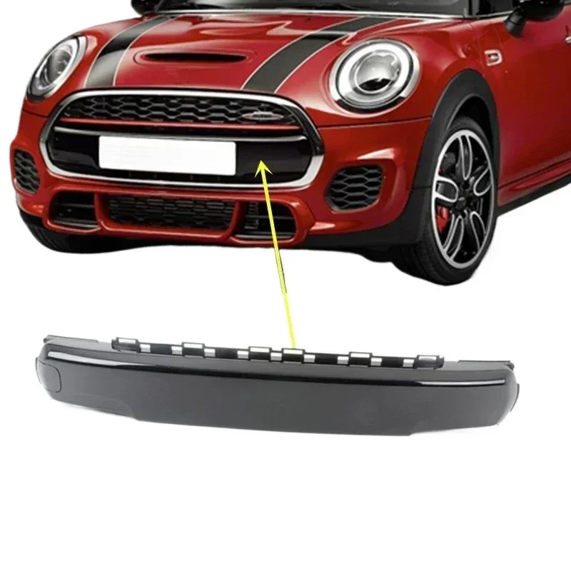 51117337791 Black Front Bumper Number Plate Cover for 2014-2018 Mini Cooper F55 F56 