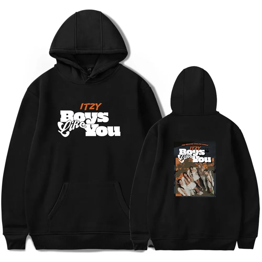 

Толстовка ITZY с капюшоном альбомбла бла, толстовка с капюшоном Kpop Merch, женская мода, толстовка с капюшоном, уличная одежда большого размера