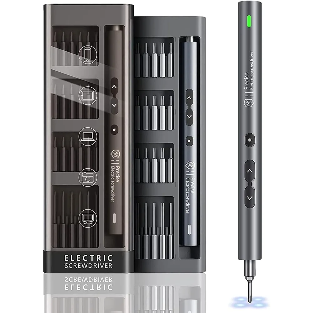 

Мини-электрическая отвертка Kingsdun, набор прецизионных беспроводных отверток 51 в 1, с 48 магнитными битами, перезаряжаемый ремонт