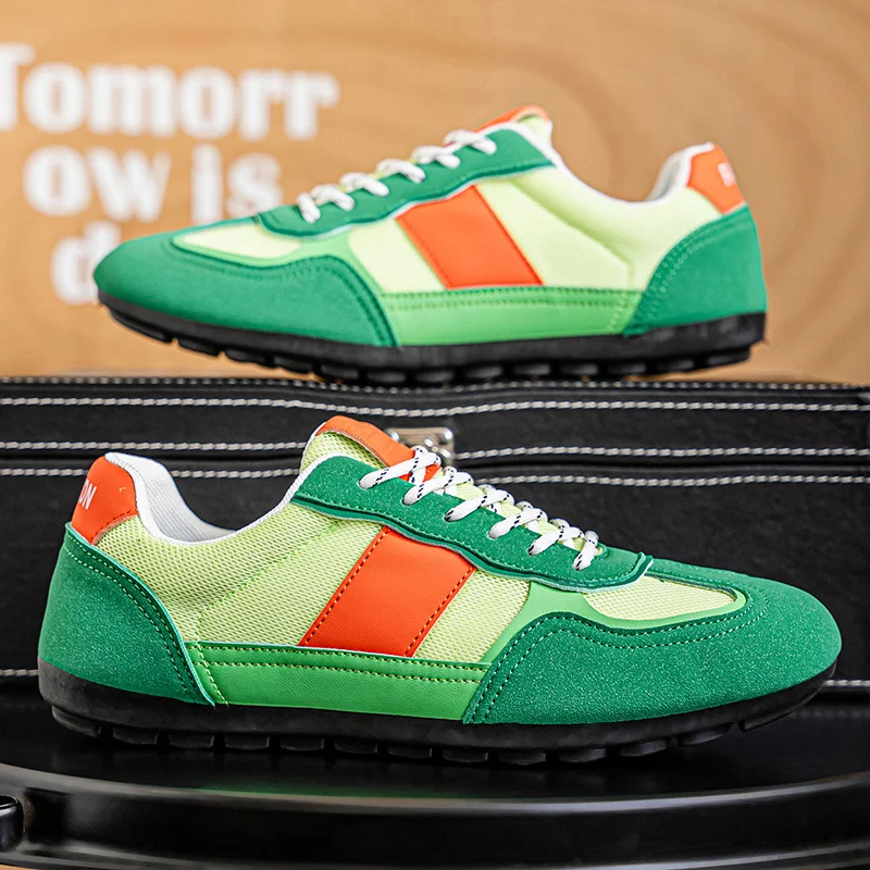 

Осенние модные зеленые мужские кроссовки в стиле ретро, размер 39-46, дышащие кроссовки для бега, мужские кроссовки, уличные повседневные кроссовки, мужская уличная одежда
