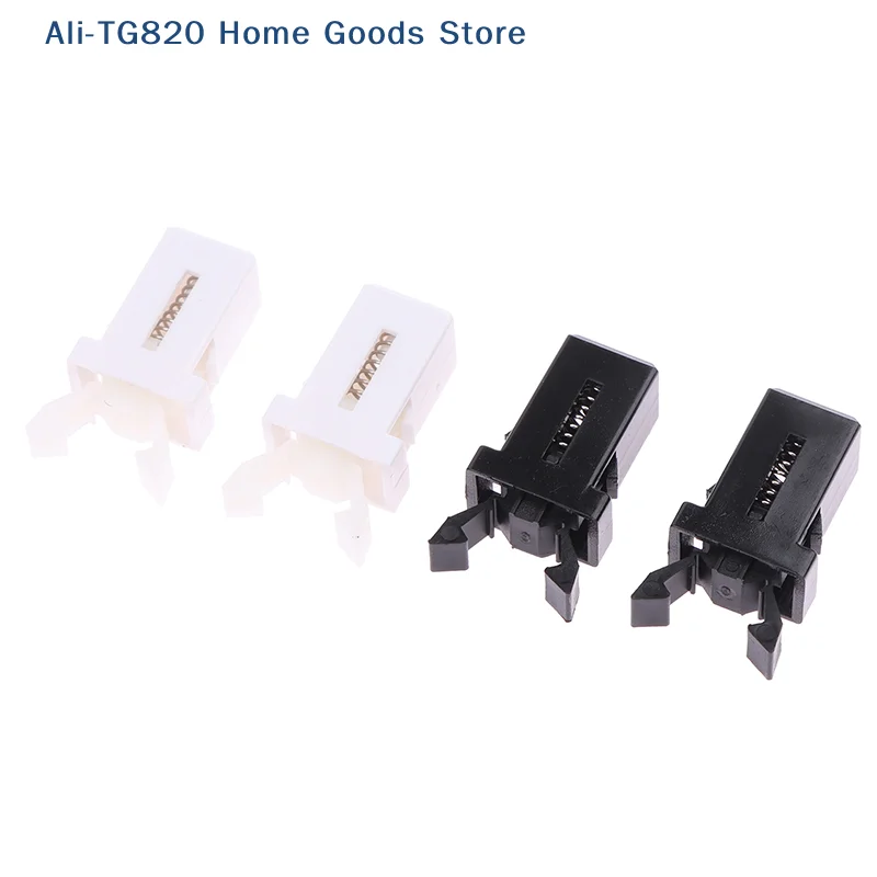 [TG820]10pcs Trash Can Plastic Lock Self-Locking Switch Replacement Catch Compatible Touch Lid Bin Latch Black White Repair Clip
