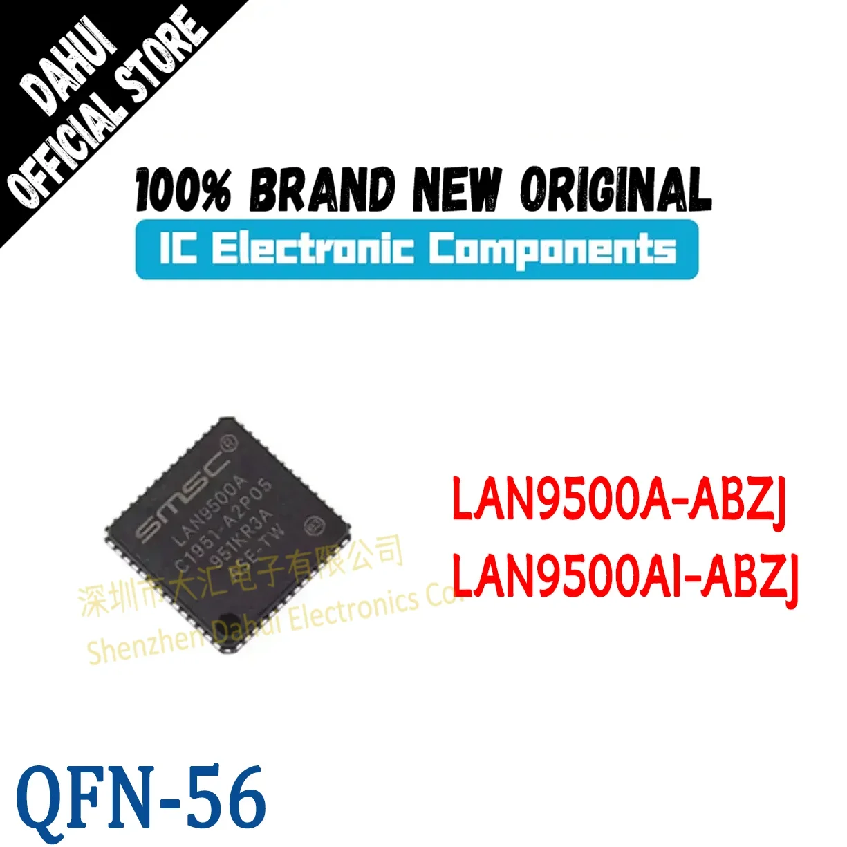 

LAN9500A-ABZJ LAN9500AI-ABZJ package：QFN-56 Original Genuine