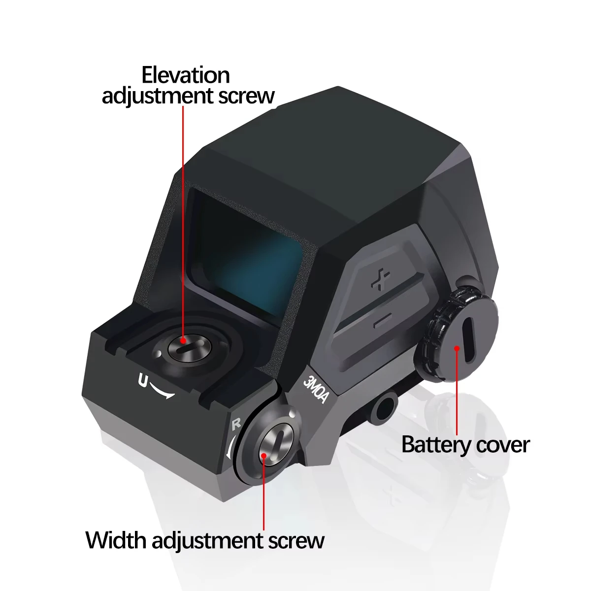 Tactical HR0 Red Dot Sight 3 MOA HD Holographic Heavy Recoil Optic Red Dot Sight Motion Sensor Hunting Rifle Scopes 20mm Rail