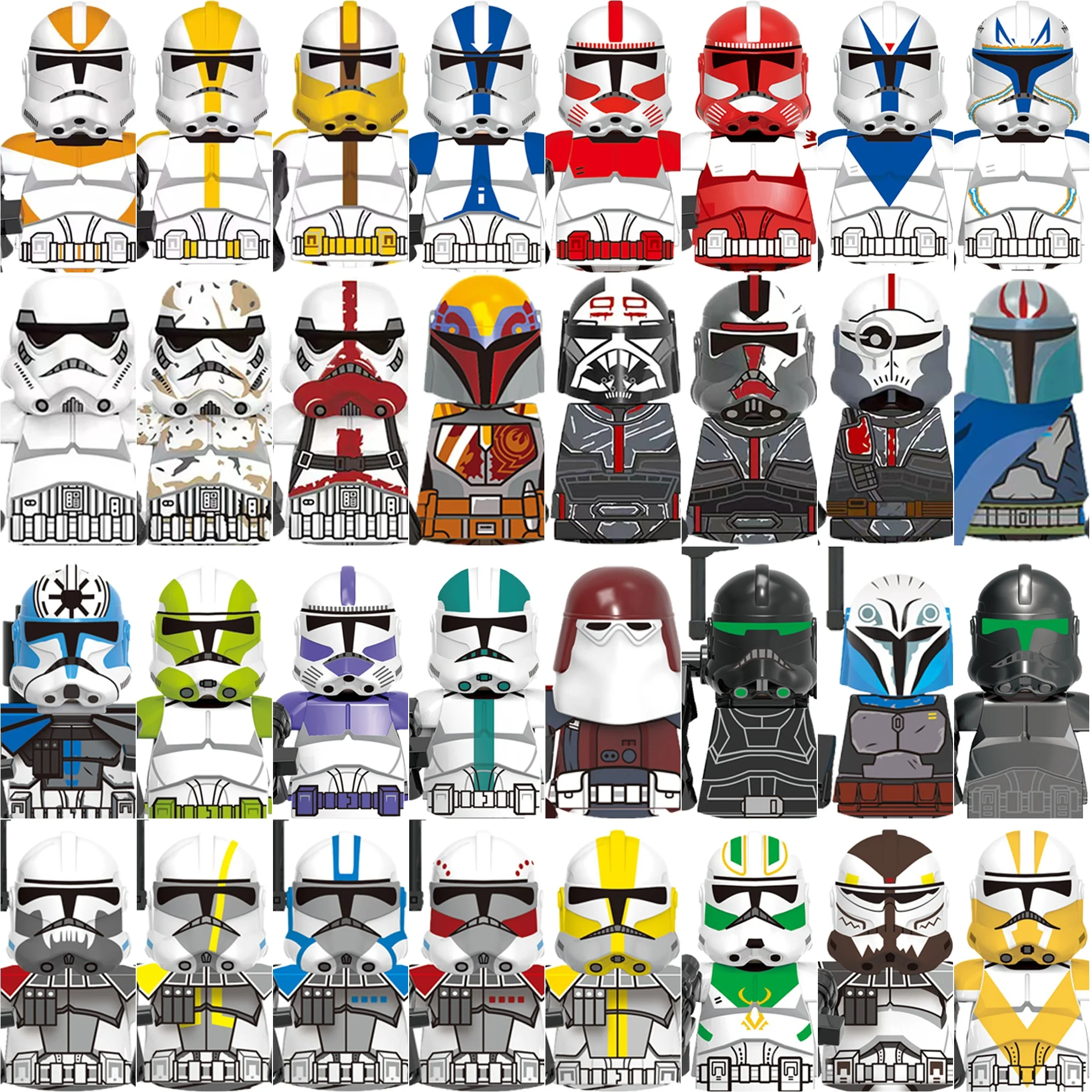 

Star Wars doll toys anime character 442nd Clone Trooper building blocks Mini children's brick toys gifts