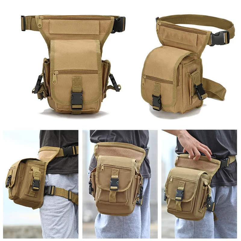 Tactical Drop Leg Bag Adjustable Outdoor Sport Accessories Belt Bag Army Hunting Waist Packs Molle Leg Pouch Hiking Cycling Bag view 2