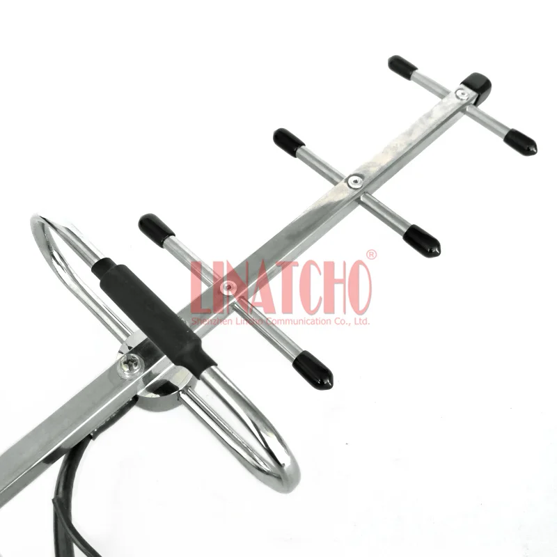 1.2GHz Stainless Steel 5 Elements Yagi 3 Meters RG58 Cable SMA Male Connector CCTV Transmitter Outdoor Directional Antenna