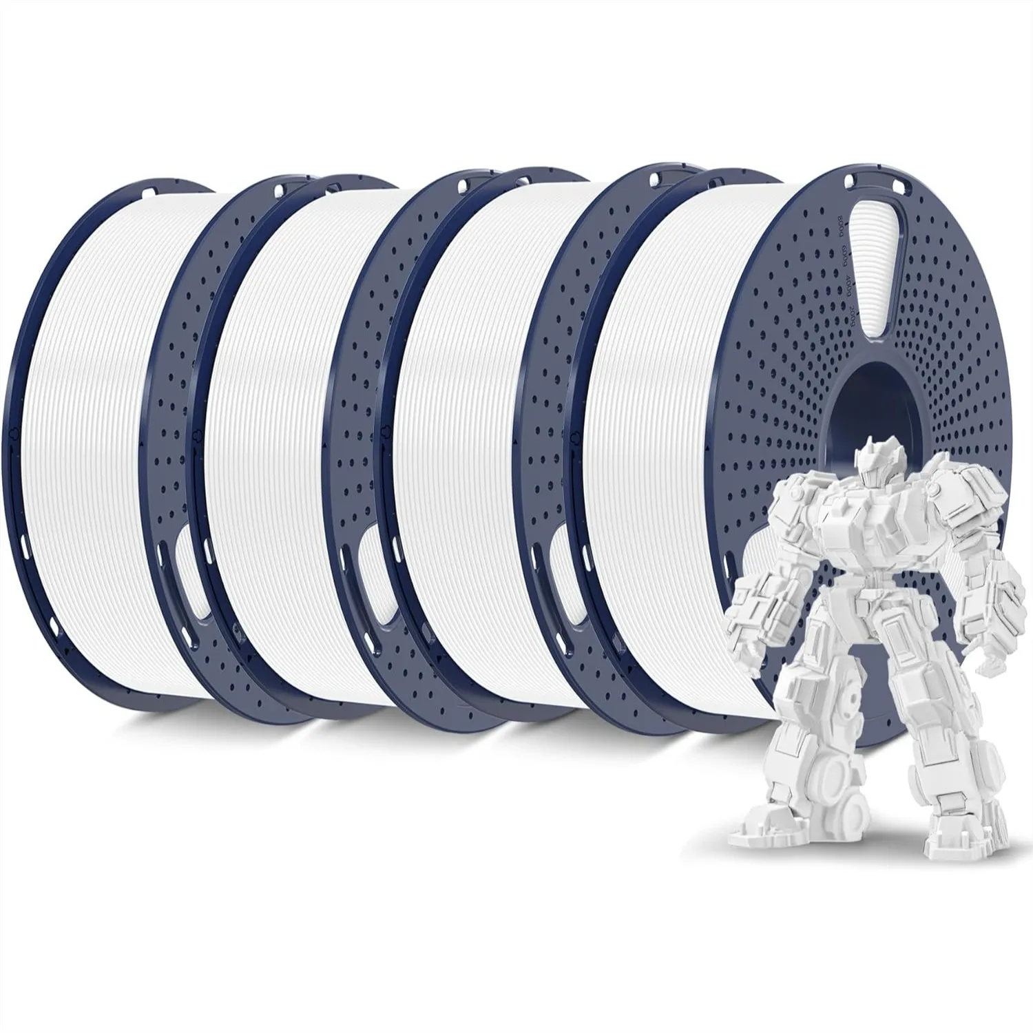 

PLA+ 3D Printer Filament 1.75mm, Neatly Wound Pro PLA Plus Filament for FDM 3D Printers, Stronger & Clog-Free, 4kg Spool Pack