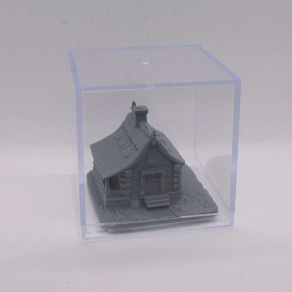 RHMG 1/-Rustiek Cottage 3D Geprint Architectonisch Model Decor Miniatuur Gebouw Voor Deskdesktop Ornament