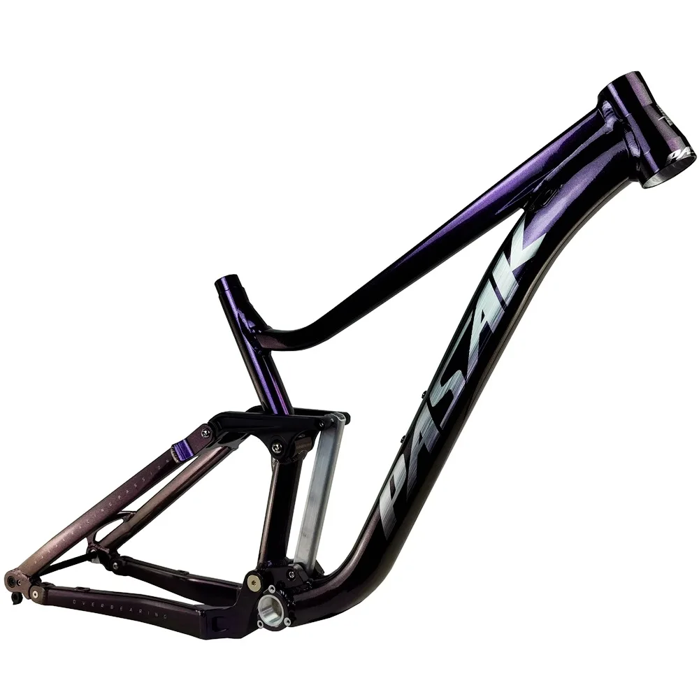 Soft Tailed Mountain Bike Frame 29 Inch 27.5 Inch 3.0 Tire Boost Barrel Axle Dazzling Purple Frame 148mm Speed Drop Dh Lindao Am