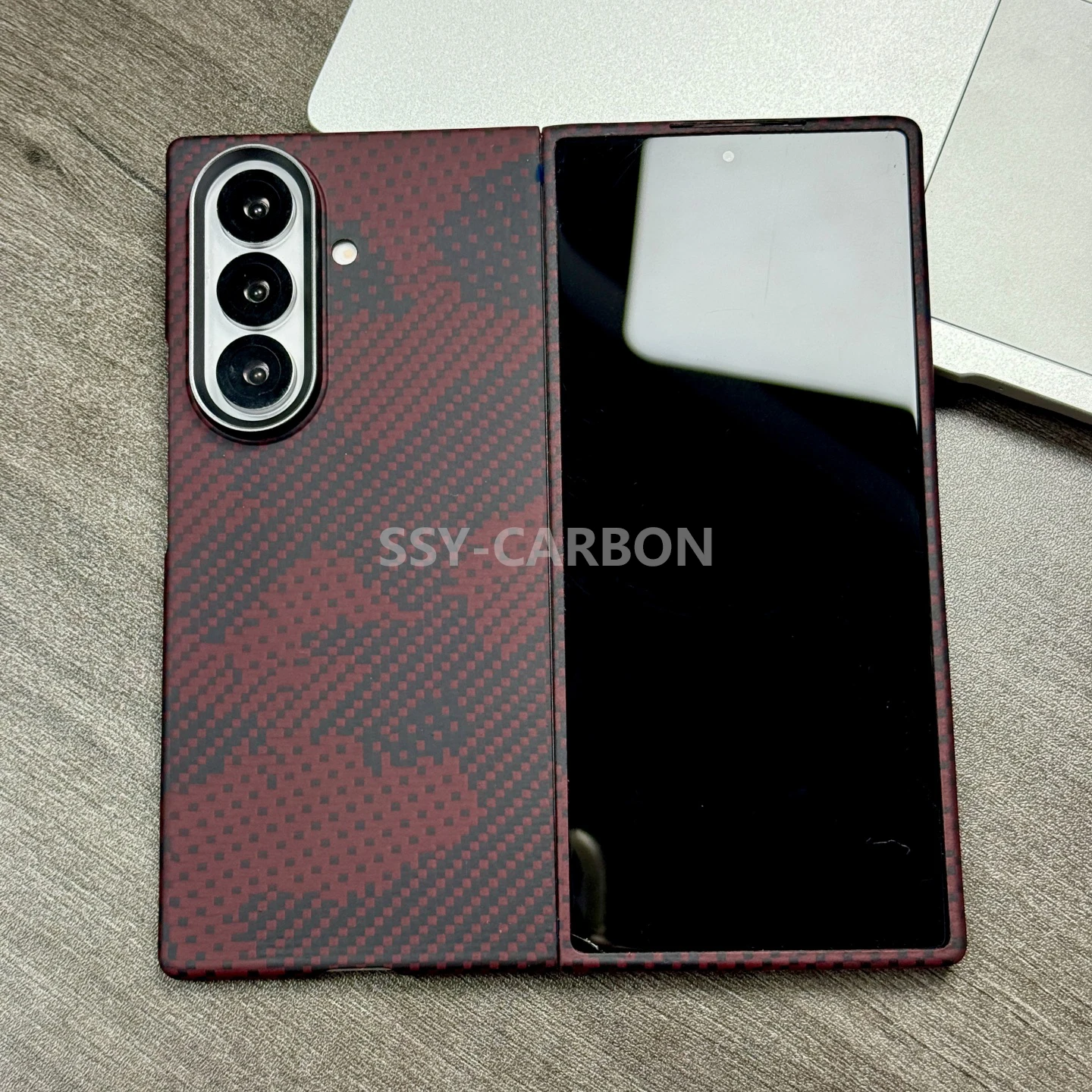 

Натуральный чехол для телефона из углеродного волокна для Samsung Galaxy Z Fold 7, арамидный магнитный ультратонкий чехол MagSafe, прочная броня для Fold7