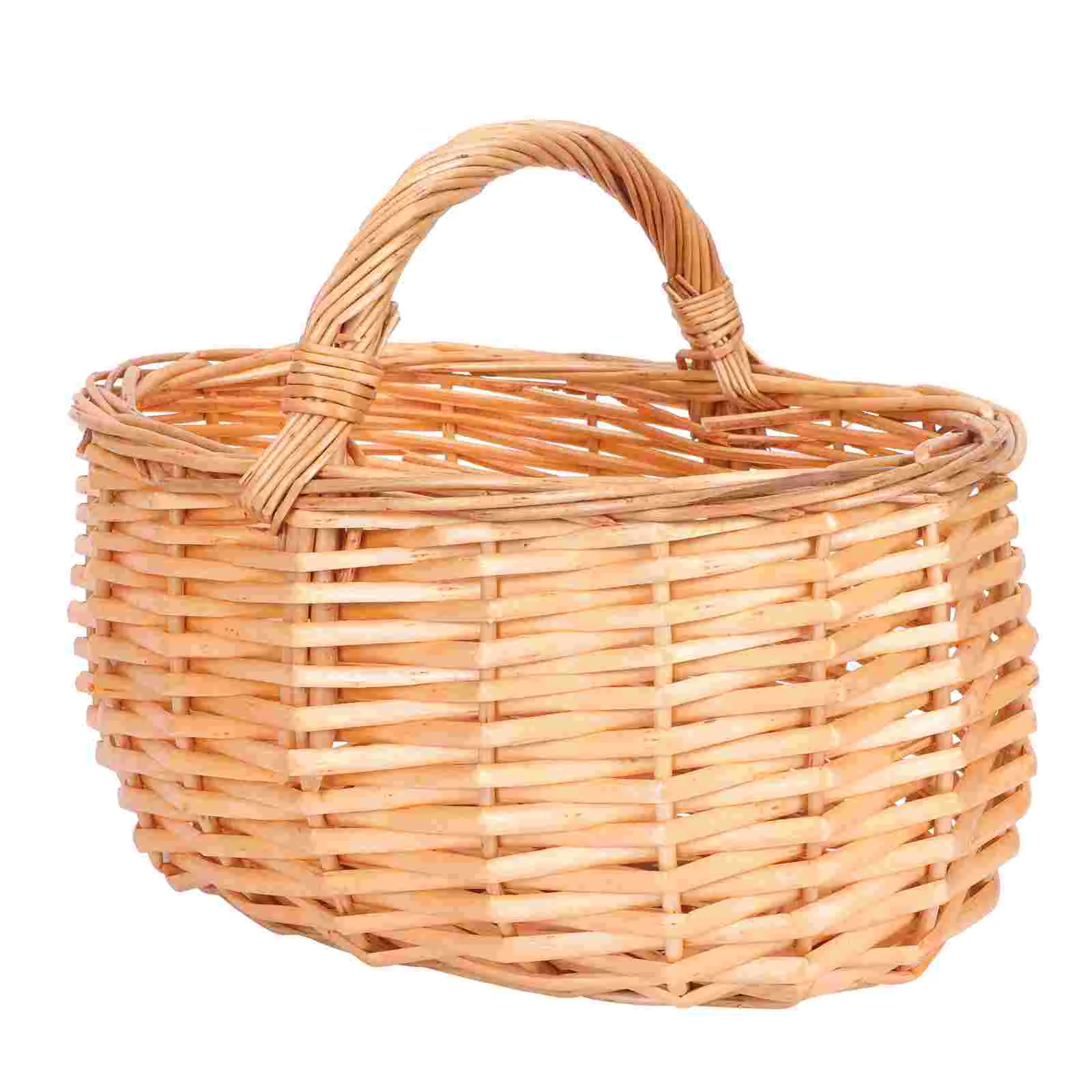 

Shopping Basket Household Storage Container Rattan Egg Kitchen Vegetable Decor Gift Baskets Woven Wicker