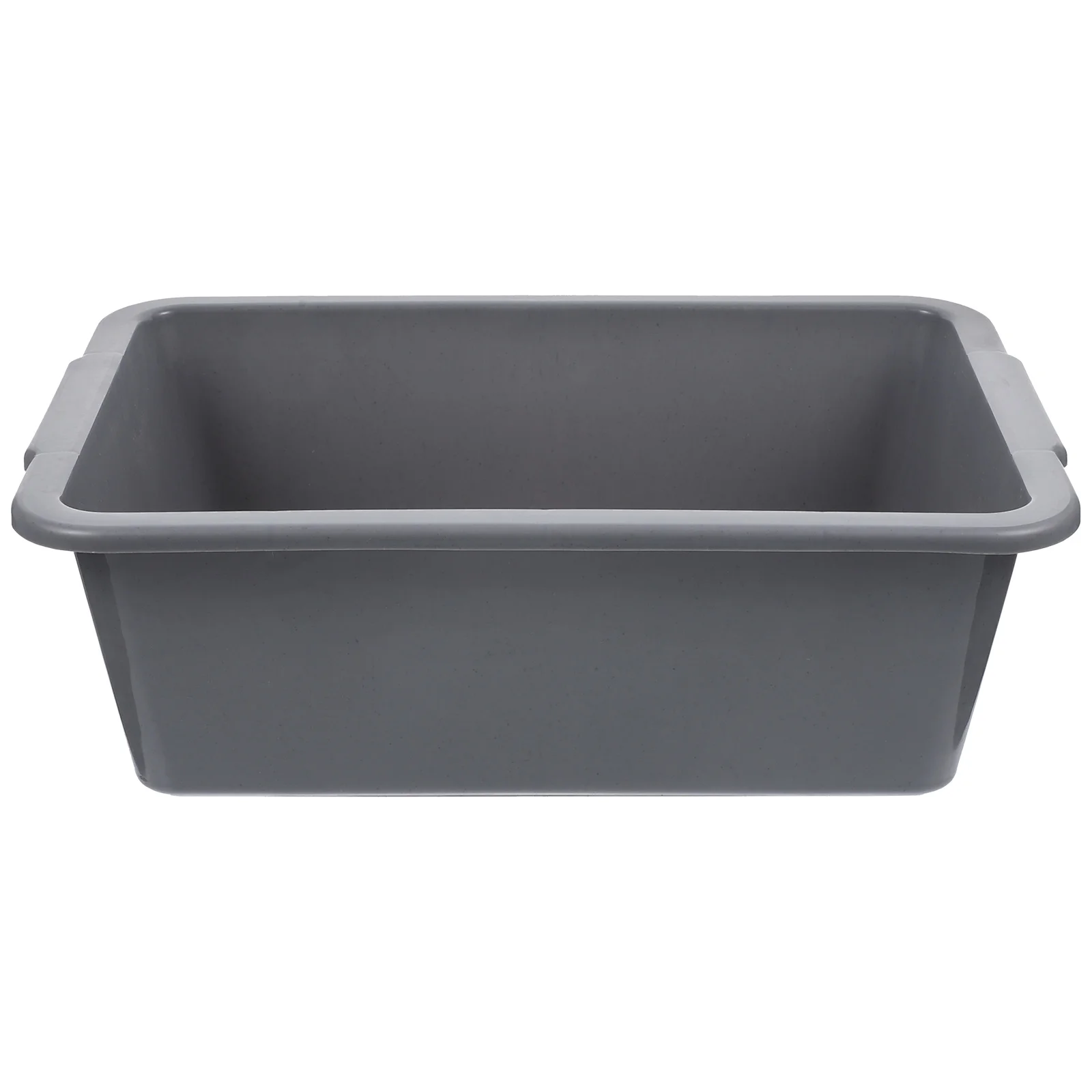 

Rectangular Storage Basket Plastic Multipurpose Bus Tub 34x23.8x10.9cm Grey Commercial Tote Box Vegetable Fruit Washing Dishes