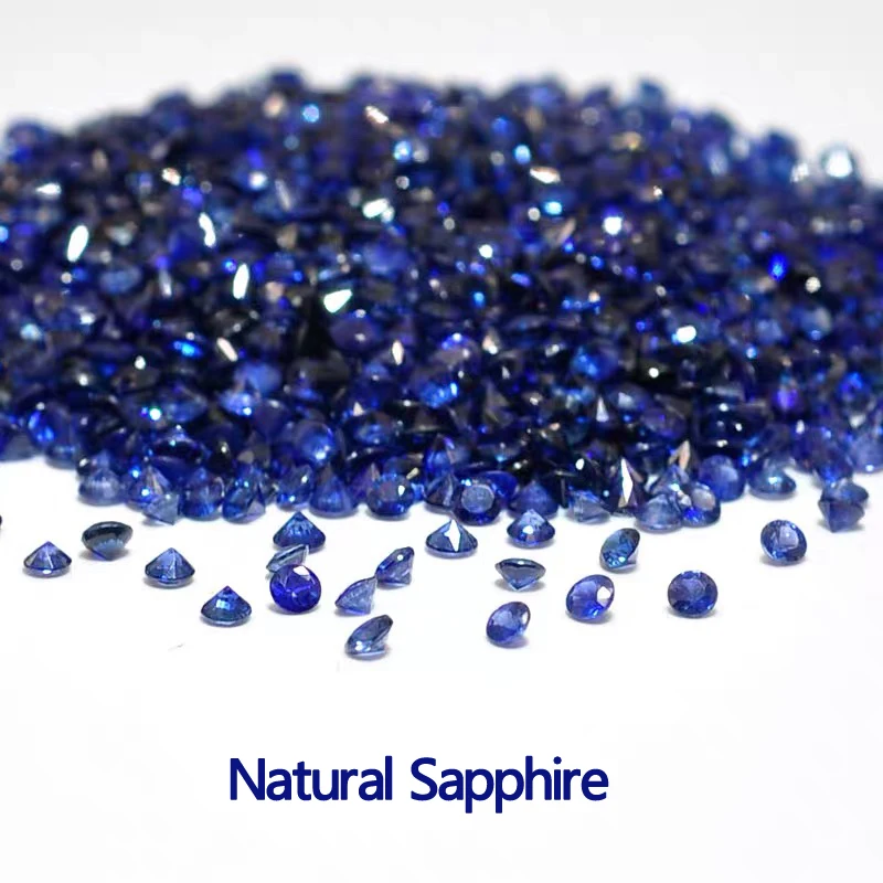 

100% натуральный сапфир, свободный драгоценный камень, полудрагоценные камни круглой огранки ​ для изготовления ювелирных изделий своими руками оптом на заводе